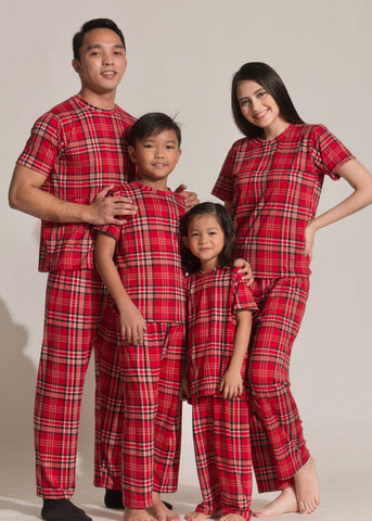 Kids Plaid Pajamas Unisex