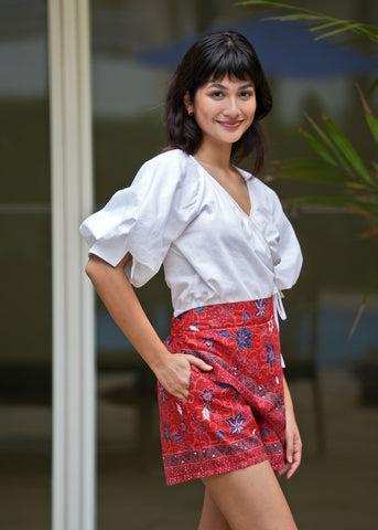 Sybille Skort Floral Batik